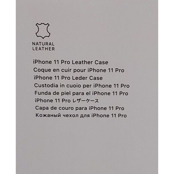 Apple iPhone 11 Pro Leather Case - Red  MWYF2ZM/A - Picture 6 of 8